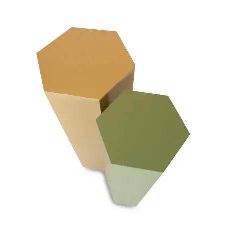 Hexagon podier, sexhörning, färg, 30 x 100 cm