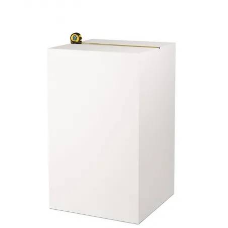 MDF wit hoogglans sokkels | zuilen wit hoogglans MDF