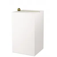 MDF wit hoogglans sokkels | zuilen wit hoogglans MDF