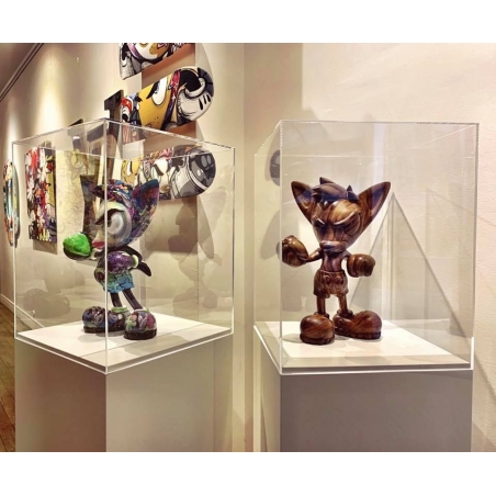 Plexiglas beschermkap | plexiglas stolp | maquettekap op maat