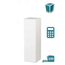 MDF witte sokkels | plantenzuilen | zuilen wit MDF zijdeglans