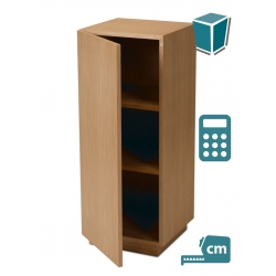 Kastsokkel | sokkel met deur | zuil als kast | opbergzuil