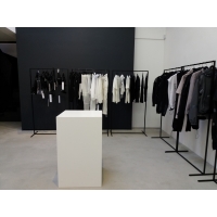 MDF witte sokkels | plantenzuilen | zuilen wit MDF zijdeglans