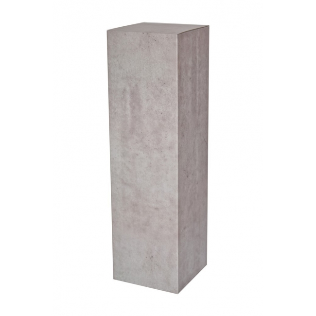 Kartongpodium med betongimitation, 28,5 x 28,5 x 100 cm (lxbxh)