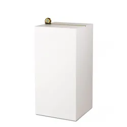 MDF witte sokkels | plantenzuilen | zuilen wit MDF zijdeglans