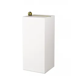 MDF witte sokkels | plantenzuilen | zuilen wit MDF zijdeglans