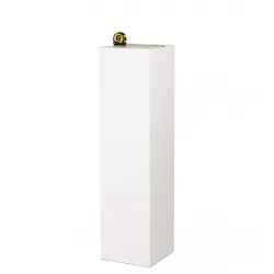 MDF witte sokkels | plantenzuilen | zuilen wit MDF zijdeglans